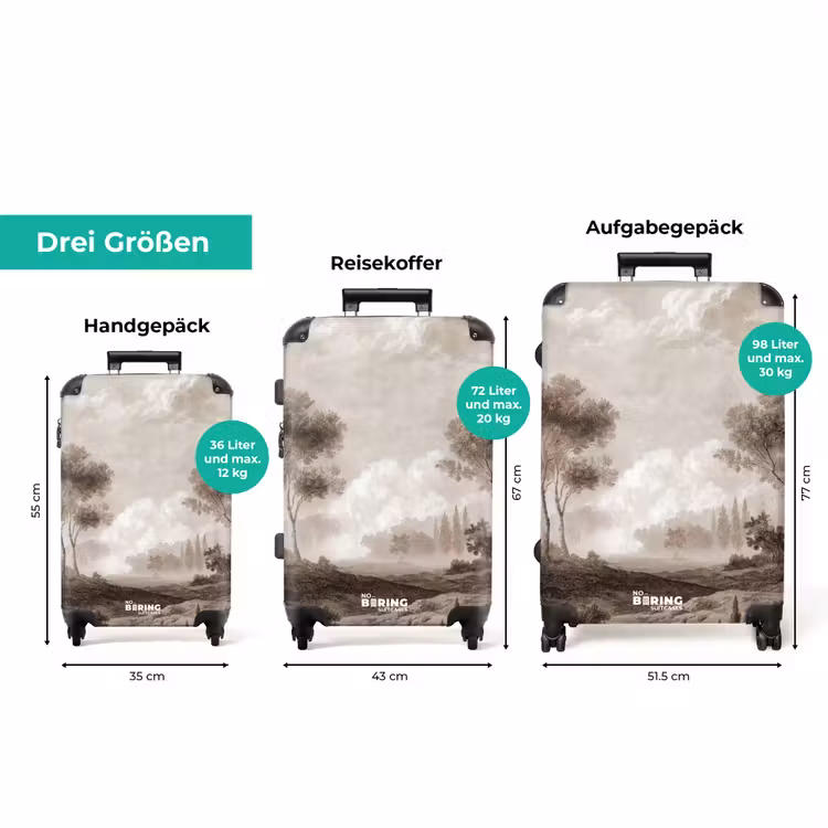Koffer - Klassisch - Landschaft - Neutral — 3