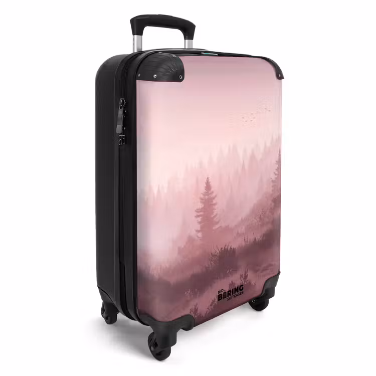 Koffer - Landschaft - Neblig - Rosa — 2