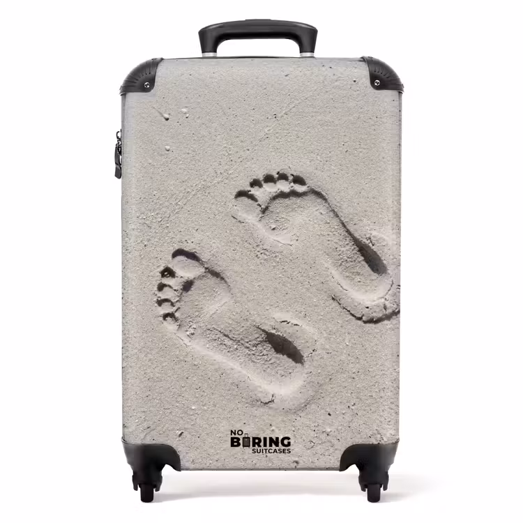 Koffer - Füße - Sand - Meer — 1