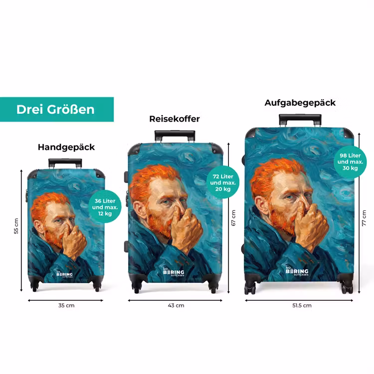 Koffer - Hochformat - Klassisch - Blau — 3