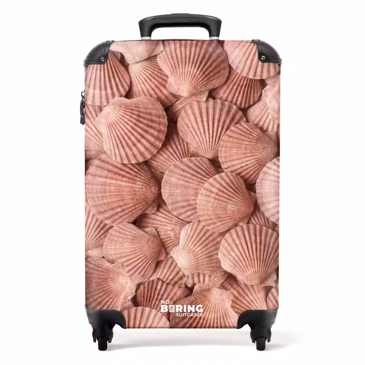 Koffer - Muscheln - Muster - Rosa — 1