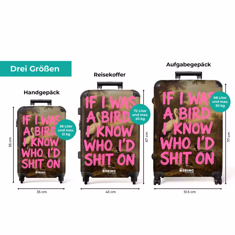 Koffer - Klassiker - Humor - Rosa — 3