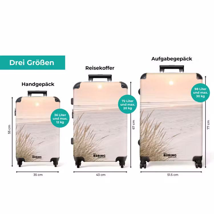 Koffer - Horizont - Dünenlandschaft - Sand — 3