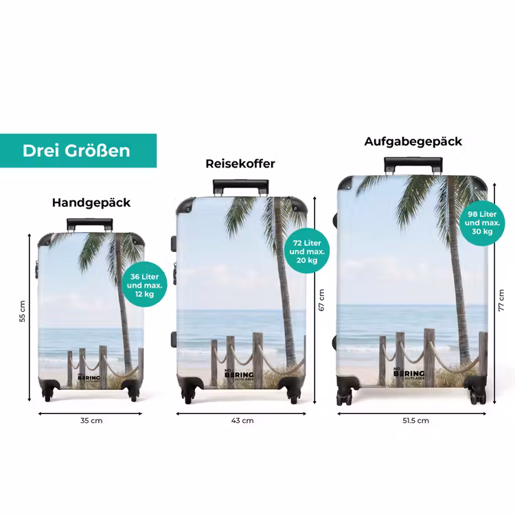 Koffer - Palmen - Weg - Horizont — 3