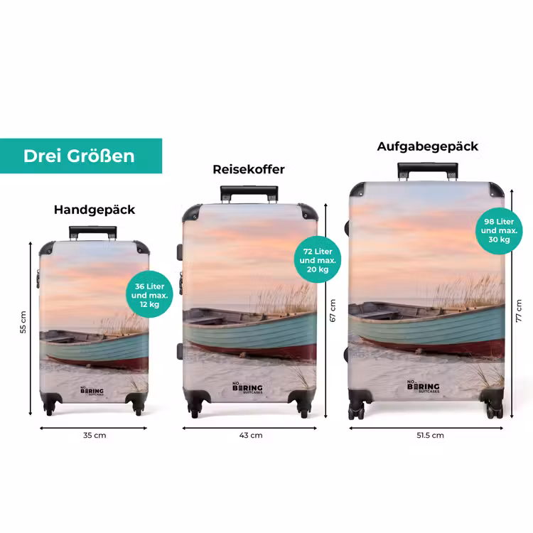 Koffer - Rustikal - Ruderboot - Sandstrand — 3