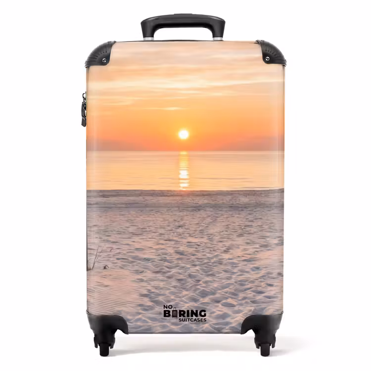 Koffer - Sonnenuntergang - Strand - Sand — 1