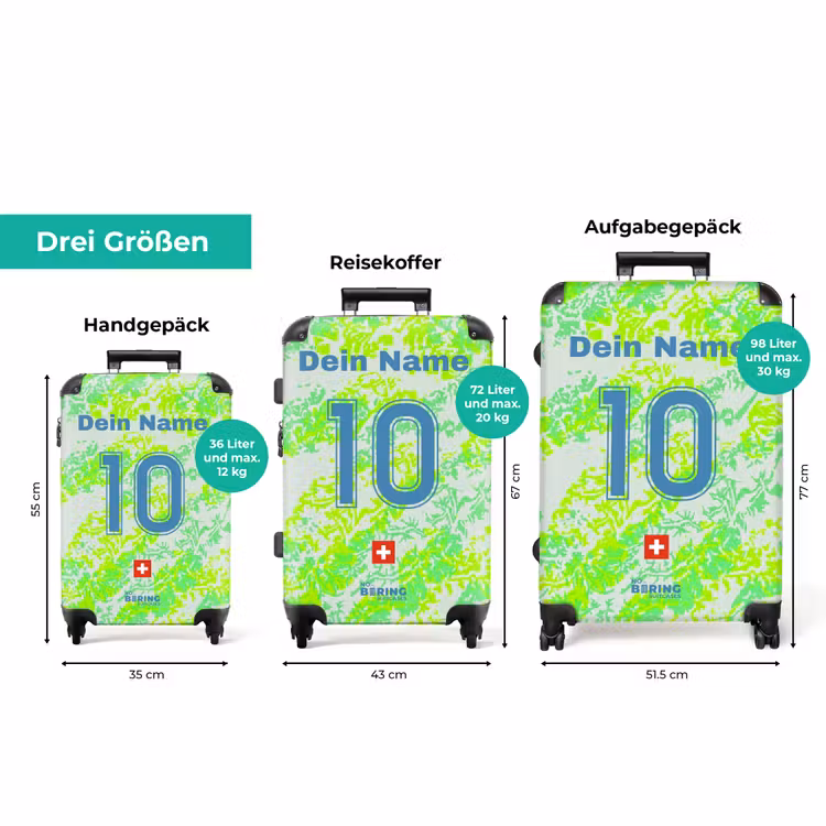 Koffer mit Name - Auswärtstrikot der Schweiz — 3