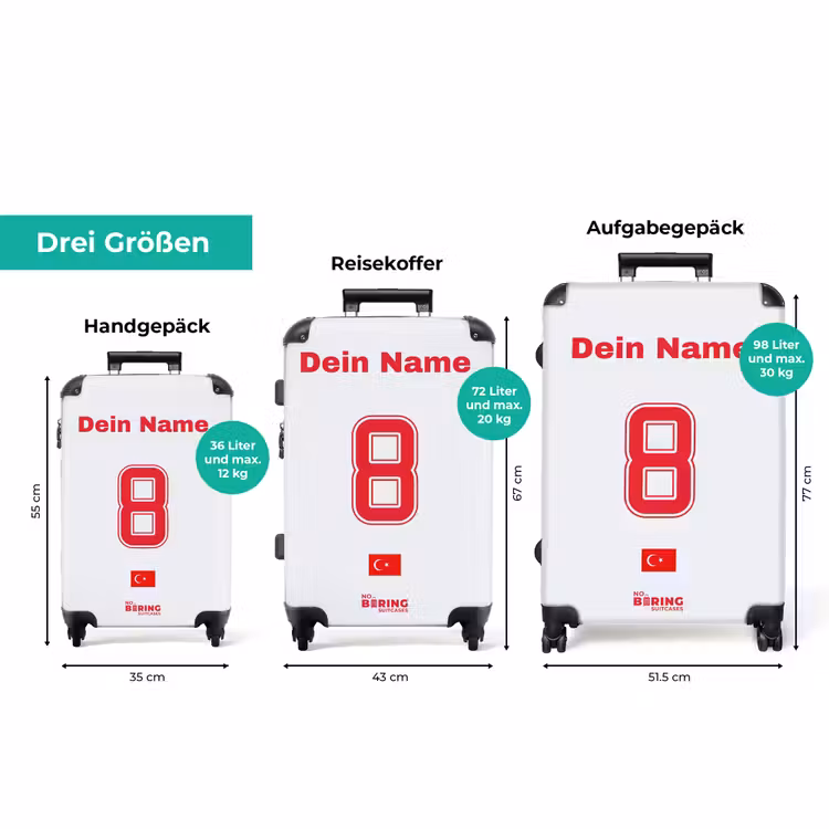 Koffer mit Name - Auswärtstrikot der Türkei — 3