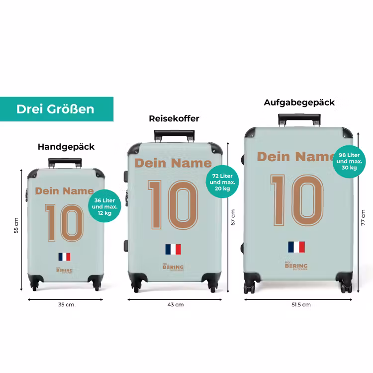 Koffer mit Name - Auswärtstrikot Frankreich — 3