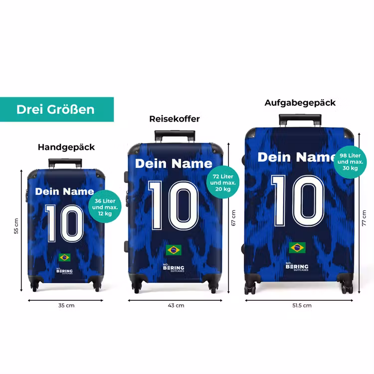 Koffer mit Name - Auswärtstrikot von Brasilien — 3