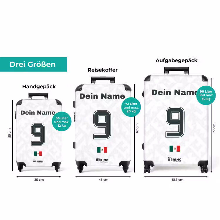 Koffer mit Name - Auswärtstrikot von Mexiko — 3