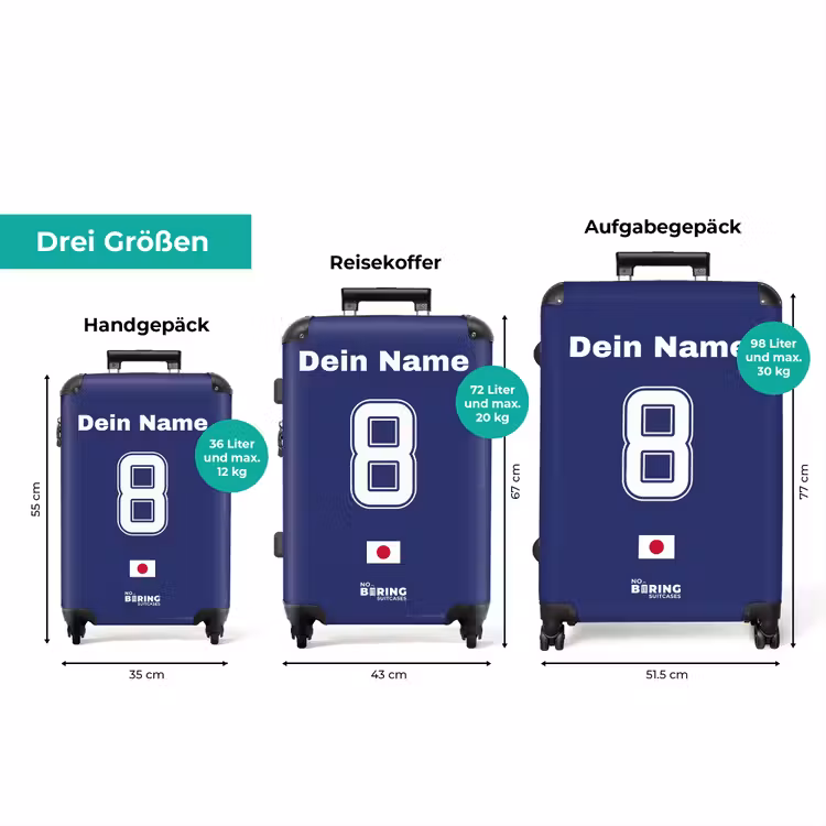 Koffer mit Name - Japan-Heimtrikot — 3