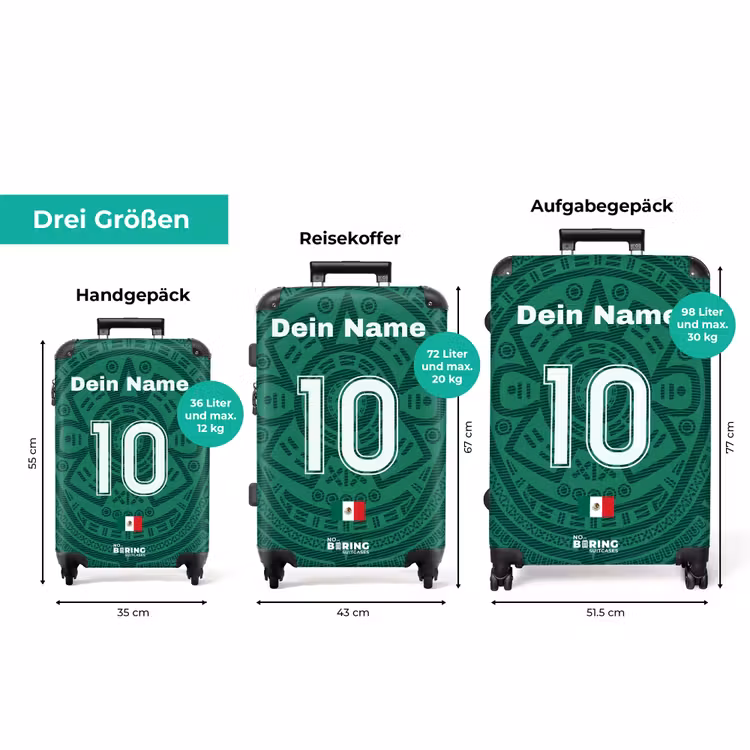 Koffer mit Name - Mexiko-Heimtrikot — 3
