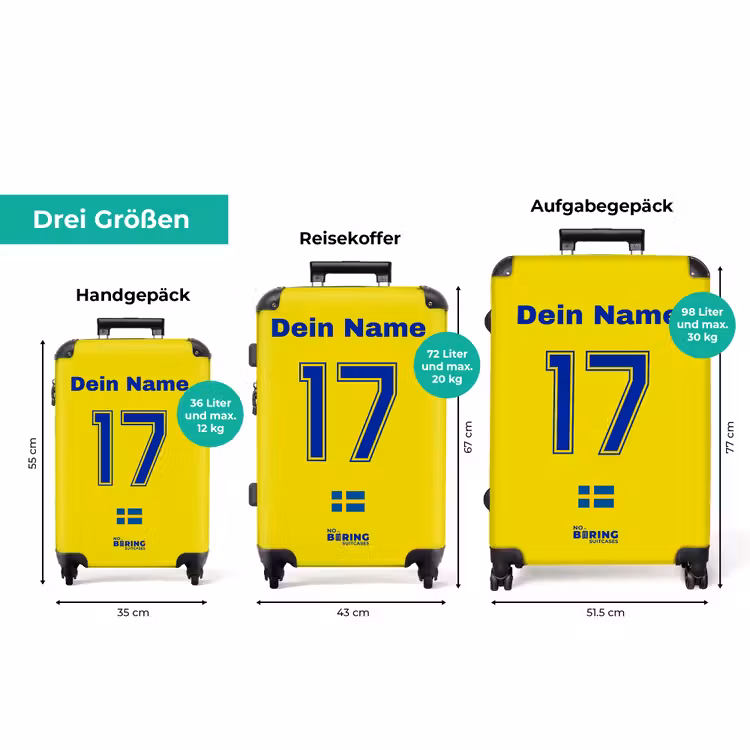 Koffer mit Name - Schweden-Heimtrikot — 3