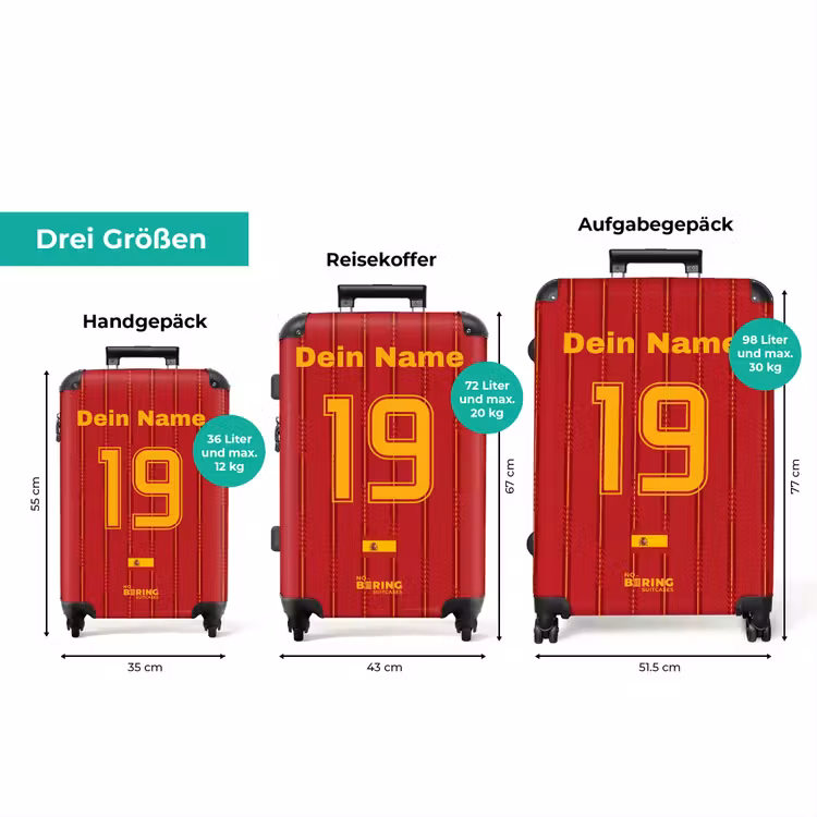 Koffer mit Name - Spanien-Heimtrikot — 3