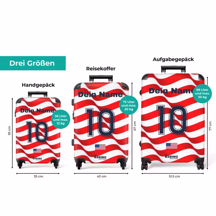 Koffer mit Name - USA-Heimtrikot — 3