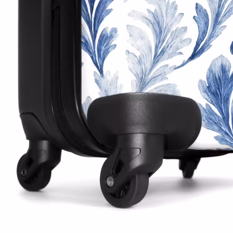 Koffer - Barockes Blattmuster blau — 7