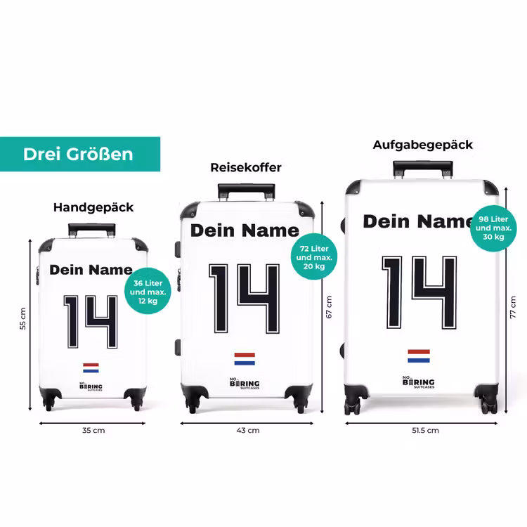 Koffer mit Name - Auswärtstrikot der Niederlande — 3