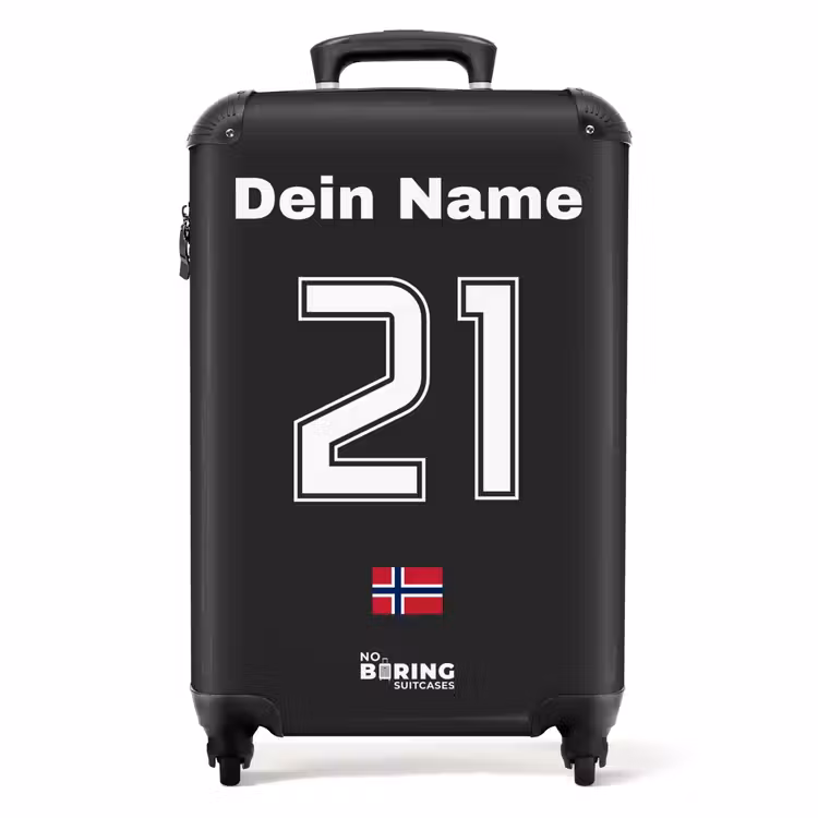 Koffer mit Name - Auswärtstrikot von Norwegen — 1
