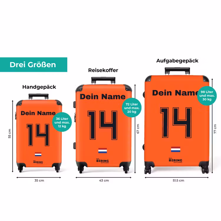 Koffer mit Name - Niederlande-Heimtrikot — 3