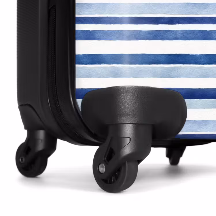 Koffer - Streifendesign blau — 7