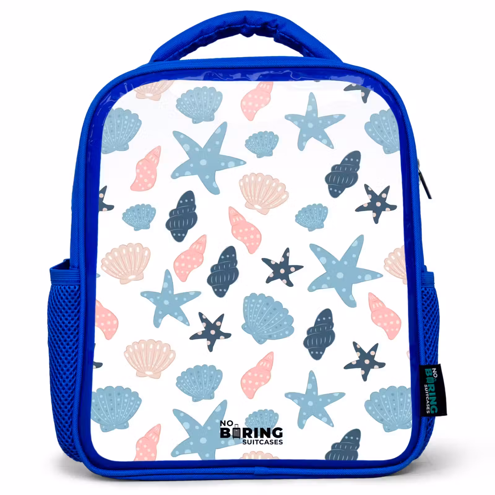Kinderrucksack - Blau - Muschelmuster bunt — 1