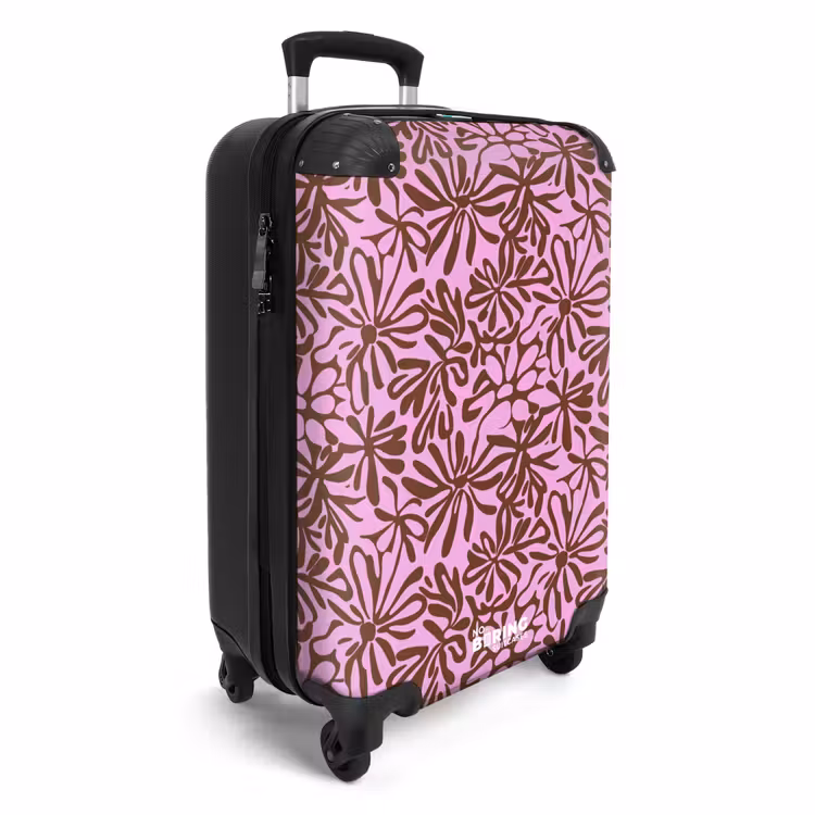 Koffer mit Name - Bio - Muster - Rosa — 2