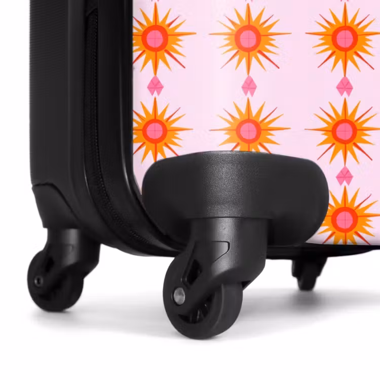 Koffer mit Name - Sonne - Motiv - Rosa — 7