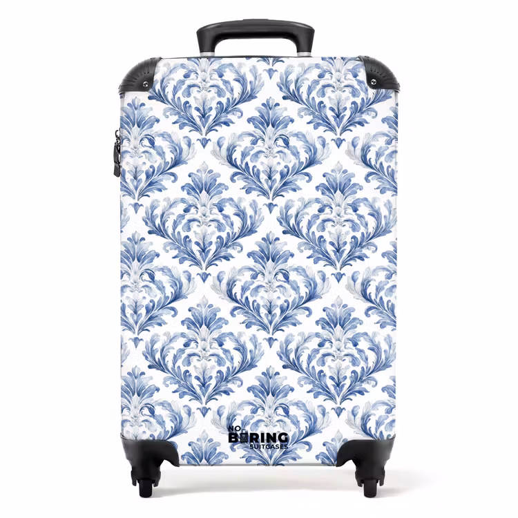 Koffer - Barockes Muster blau — 1