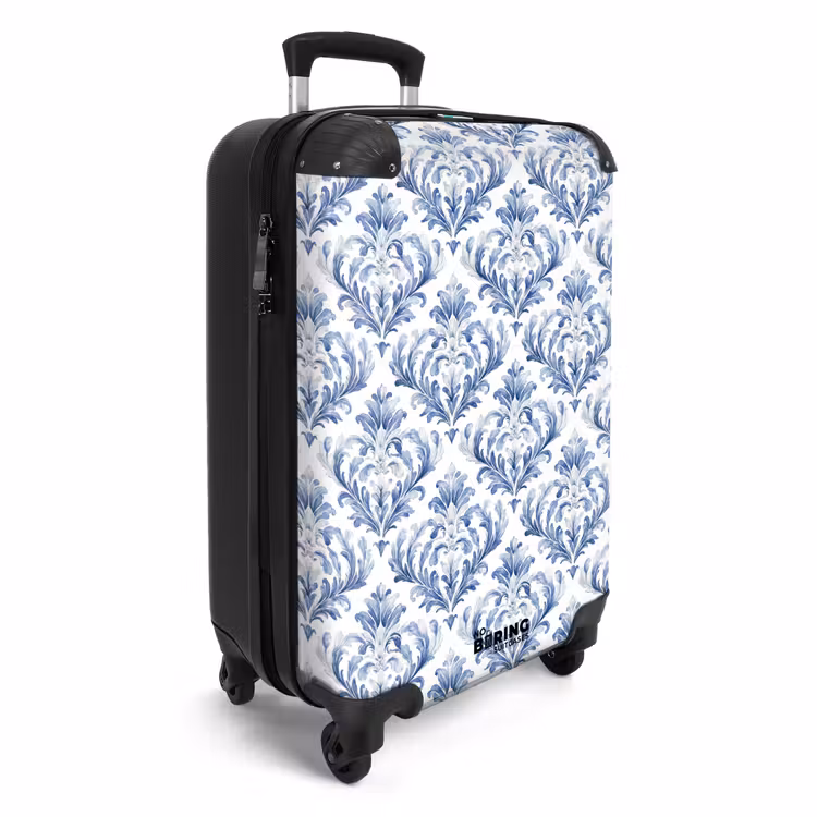 Koffer - Barockes Muster blau — 2