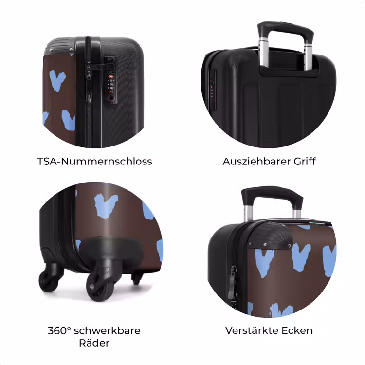 Koffer - Dunkelbrauner Hintergrund mit herzförmigen Formen — 8