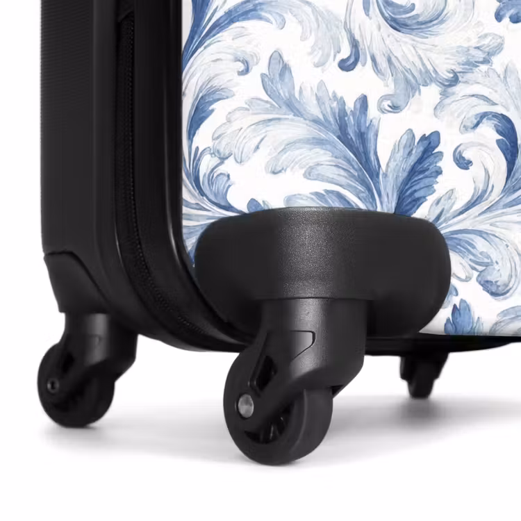 Koffer - Barockes Blattmuster blau — 7