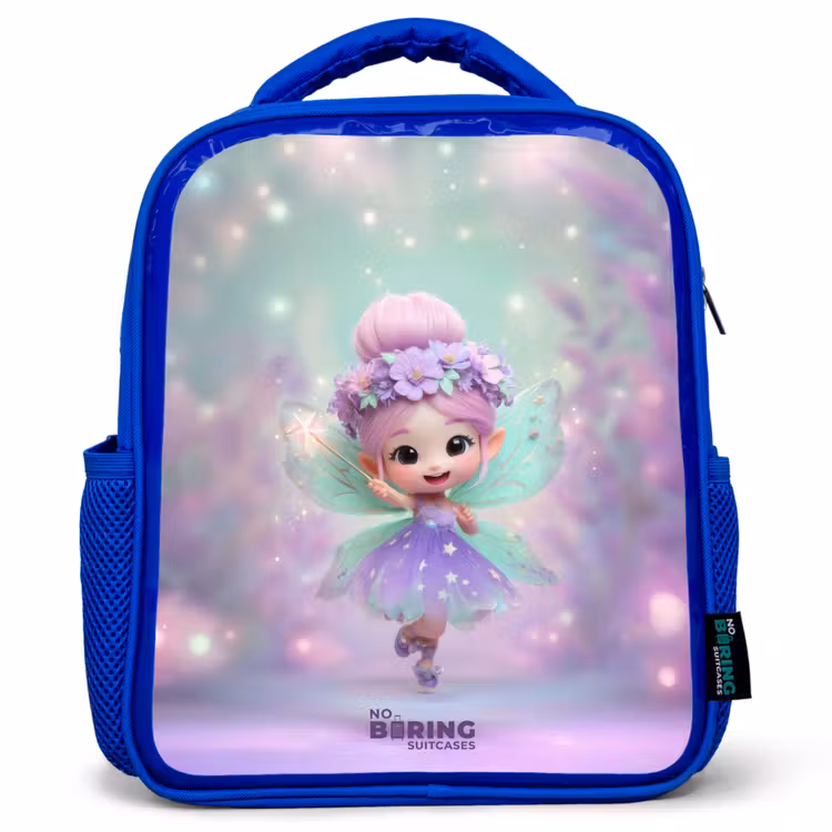 Kinderrucksack mit Namen - Blau - Elf - Magie — 1