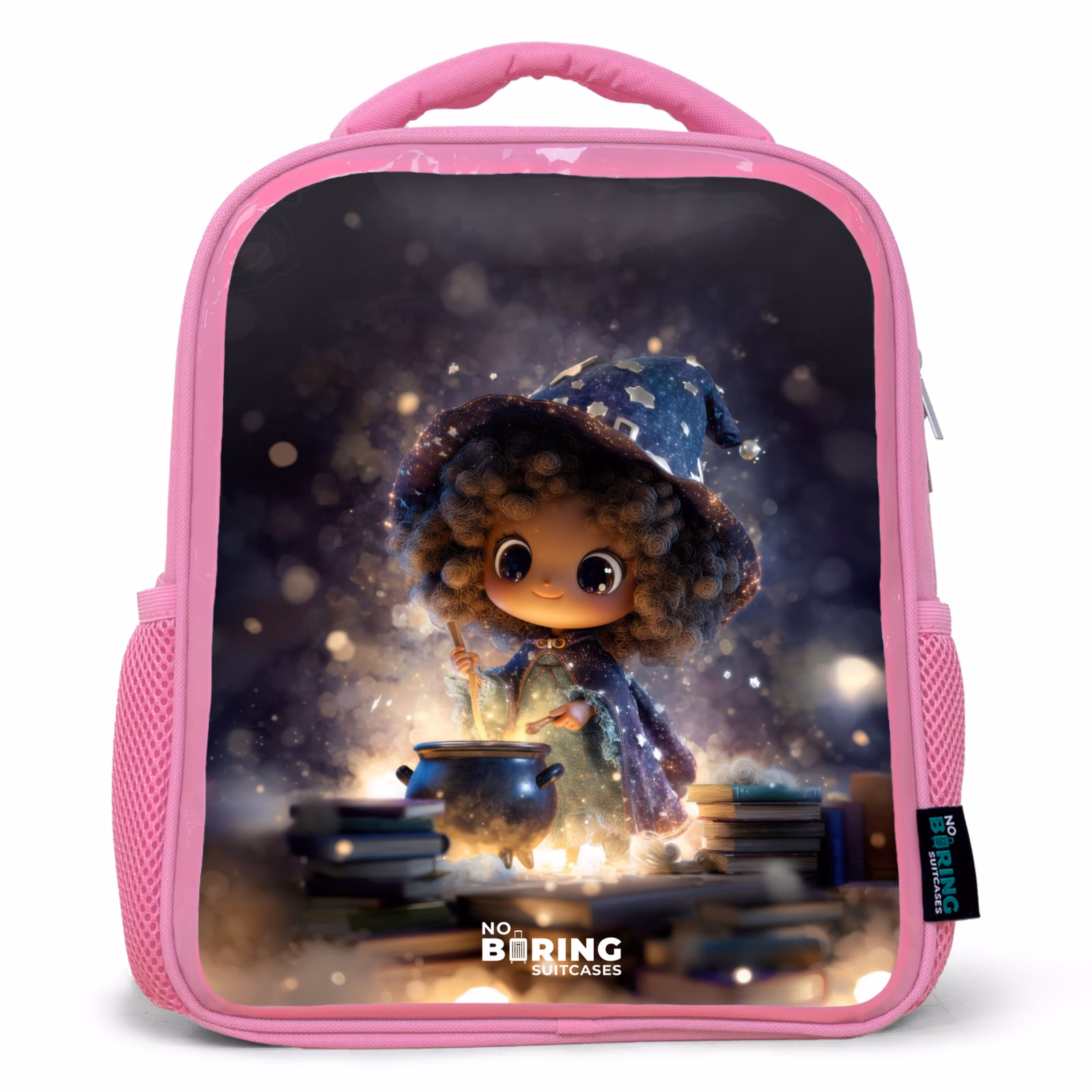 Kinderrucksack mit Name - Rosa - Magische Nacht der Magie — 1