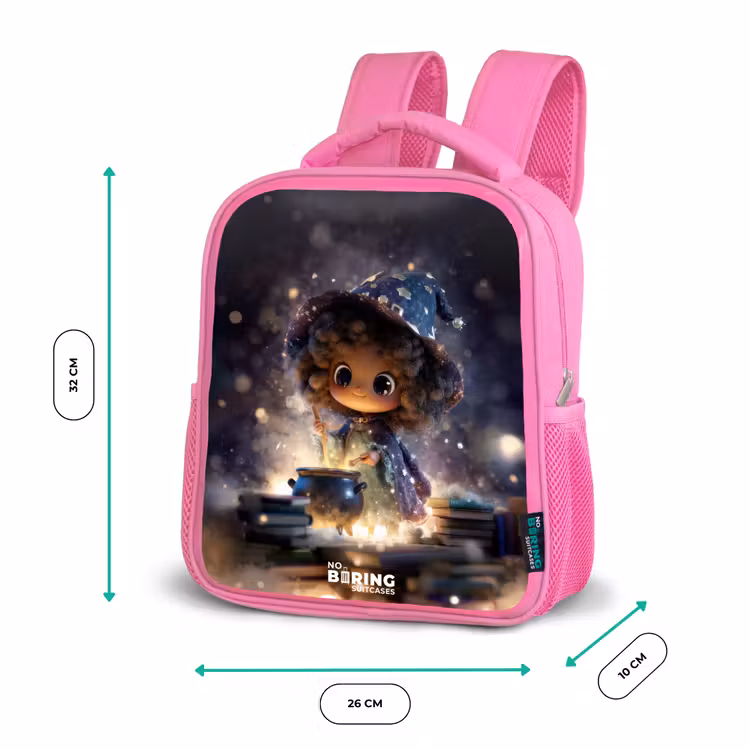 Kinderrucksack mit Name - Rosa - Magische Nacht der Magie — 2