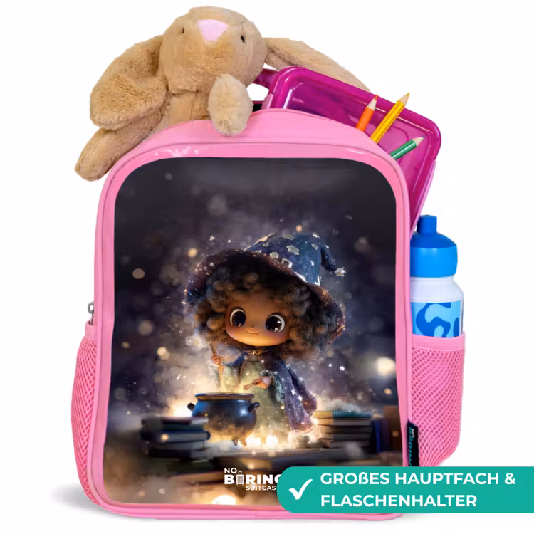 Kinderrucksack mit Name - Rosa - Magische Nacht der Magie — 3
