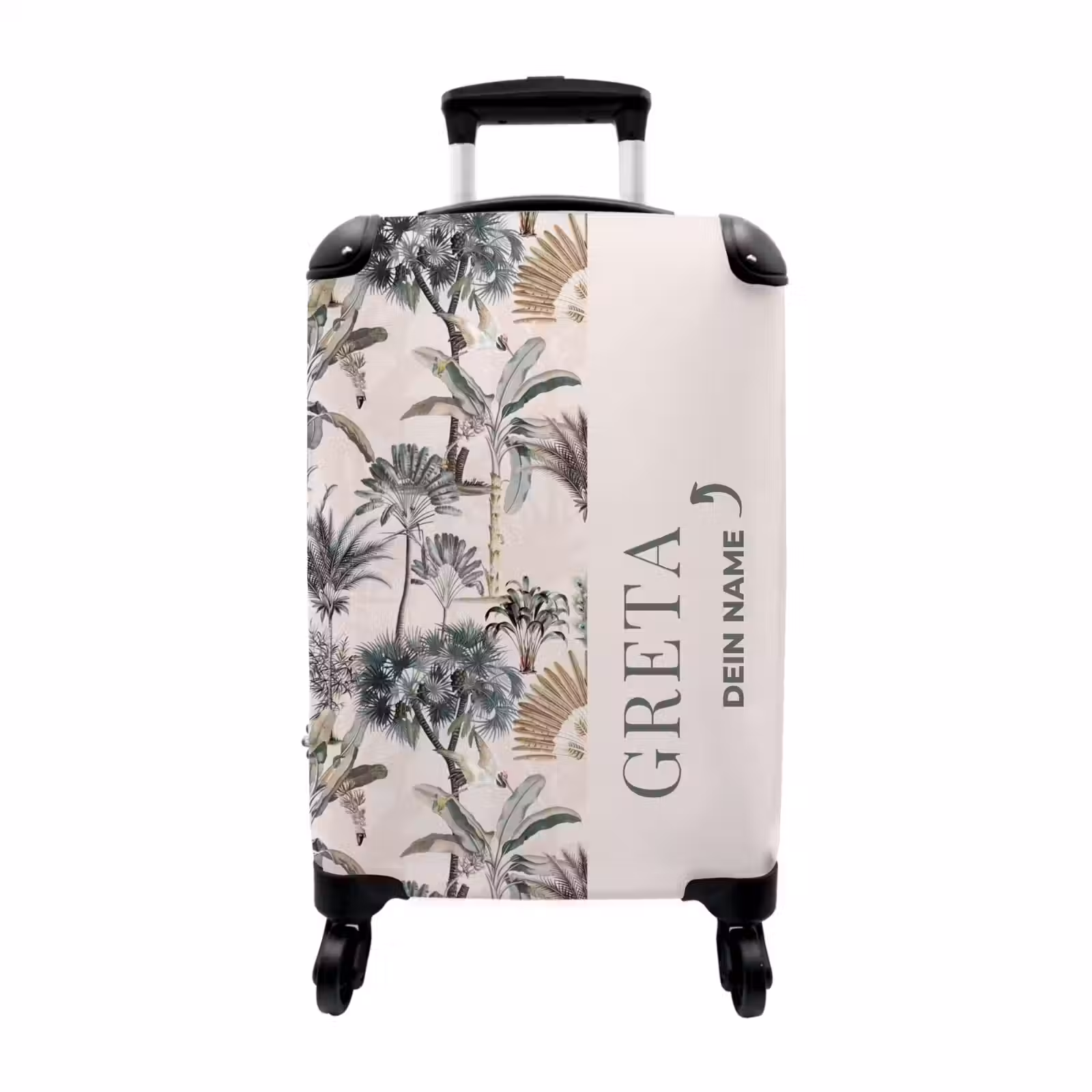 Koffer mit Name - Vintage tropisches Muster — 1