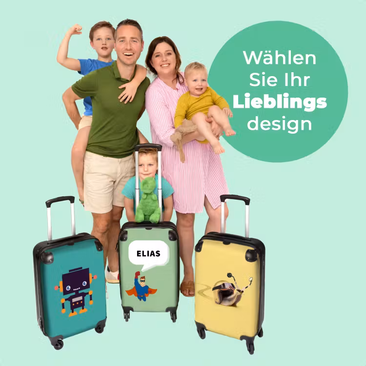 Koffer mit Name - Superheld Grün — 4