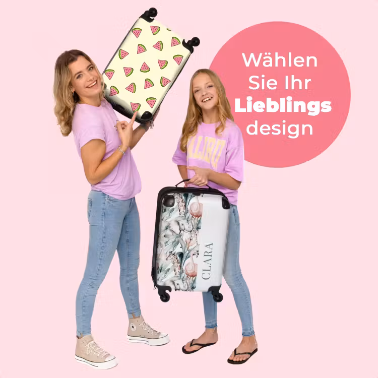 Koffer mit Name - Tropisches Tiermuster — 4