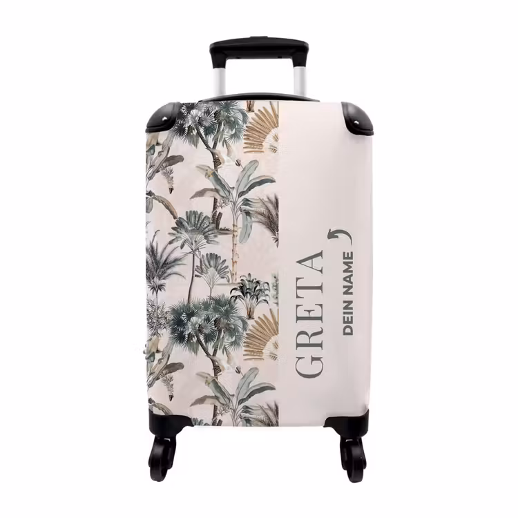 Koffer mit Name - Vintage tropisches Muster — 1