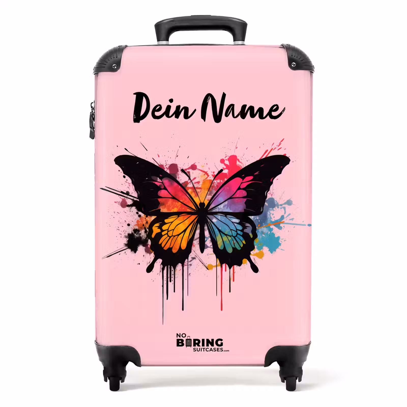 Koffer mit Name - Schmetterlingsfarbe — 1