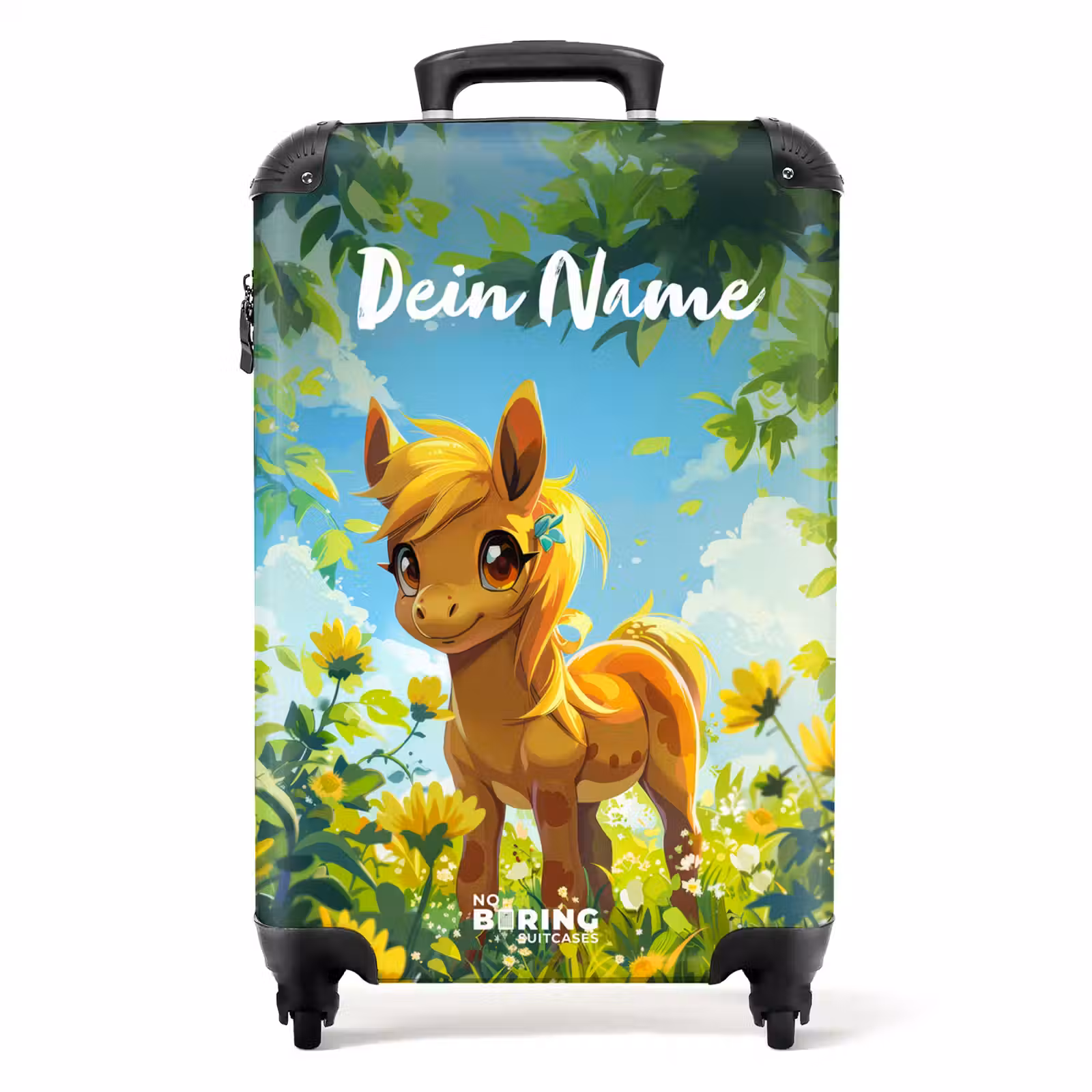 Koffer mit Name - Sonniges Pony — 1