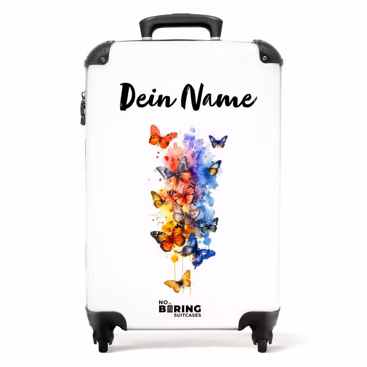 Koffer mit Name - Schmetterlingsschwarm — 1