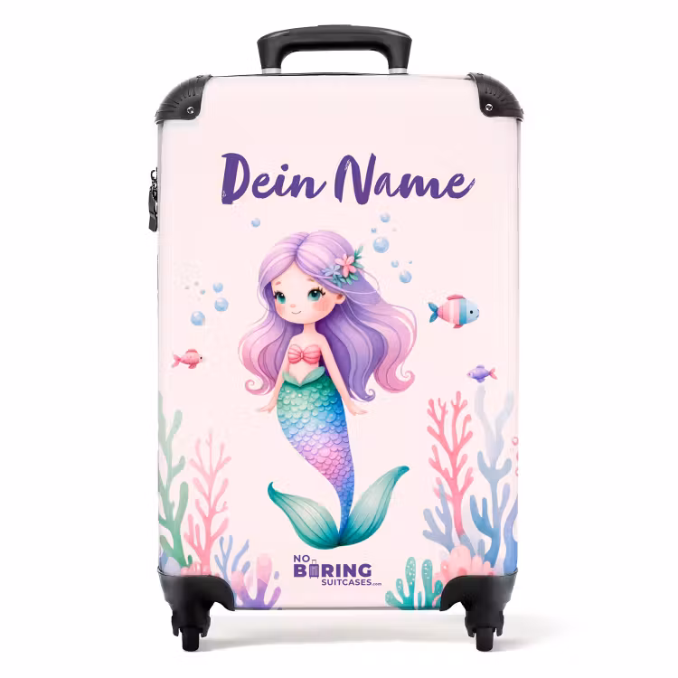 Koffer mit Name - Violette Flossen — 1