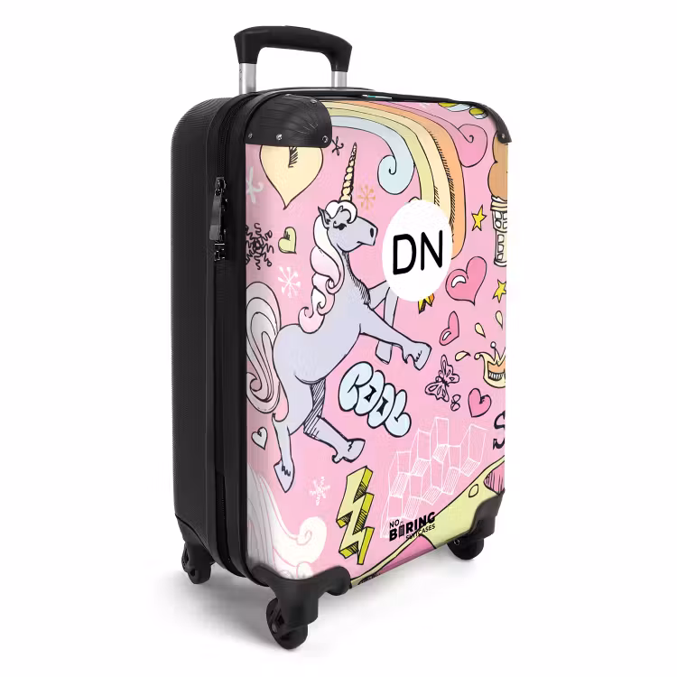 Koffer mit Name - Unicorn doodles — 2