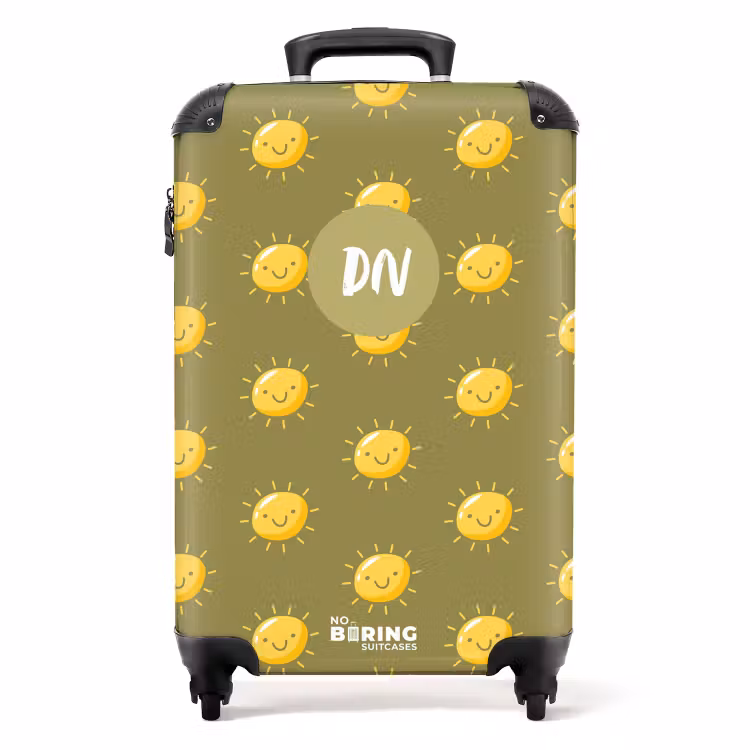 Koffer mit Name - Sonnige Lage Oliv — 1