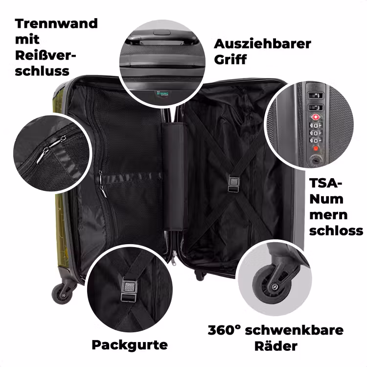 Koffer mit Name - Sonnige Lage Oliv — 7