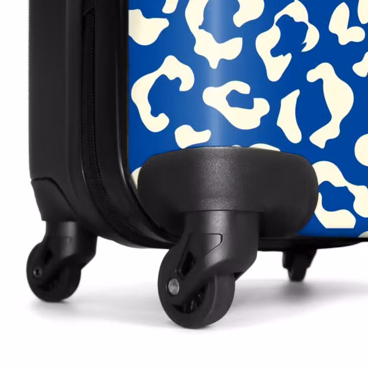 Koffer - Tiermuster - Koffer mit Pantherprint in Blau und Weiß — 6