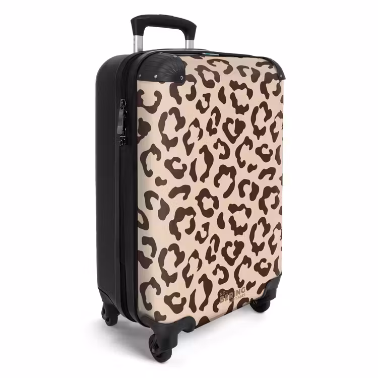 Koffer - Tiermuster - Koffer mit Pantherprint in Braun und Beige — 2
