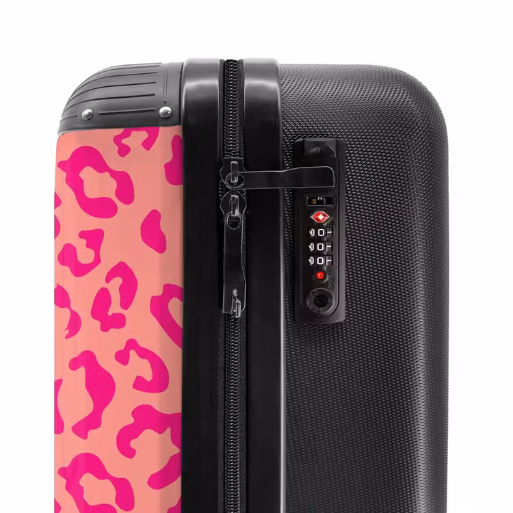 Koffer - Tiermuster - Koffer mit Pantherprint in Rosa und Korallenrosa — 5